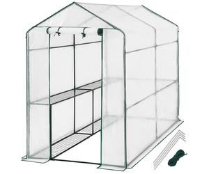 tectake Greenhouse Andrea Plastic in White | Size: Large TECTAKE White Large