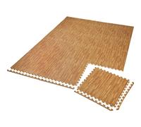 tectake Gym Mats - 12 Interlocking Sections With 24 Edge Pieces in Natural TECTAKE Natural