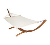XXL Pine Wooden Double Hammock Patio Outdoor Bed Sun Garden Lounger Furniture