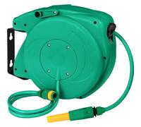 tectake Hose Pipe & Reel in Green TECTAKE Green