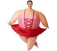 Inflatable Ballerina Costum unisex BlowUp Halloween carnival Fancy Dress Outfit