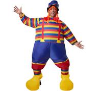 Inflatable Unisex Costume Clown Circus BlowUp Suit Fancy Dress Carnival Party