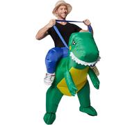 tectake Inflatable Riding Dinosaur Costume TECTAKE Multicolor One Size