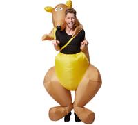 tectake Inflatable Riding Kangaroo Costume in Brown TECTAKE Brown One Size