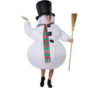 tectake Inflatable Snowman Costume TECTAKE Multicolor One Size