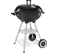 tectake Kettle Grill with 2 Wheels, Ø 41.5 Cm, Removable Ash Tray TECTAKE Multicolor