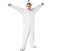tectake Kids' Polar Bear Costume in White | Size: 9-10 Years TECTAKE White 9-10 Years