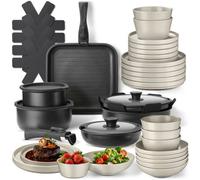 tectake Kitchen Starter Set Una/Parma TECTAKE Multicolor