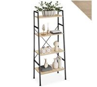 TecTake Liverpool Ladder Shelf Bookcase With 4 Shelves - Brown, Brown