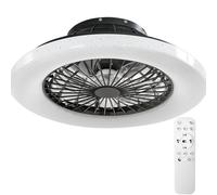 dressforfun® LED Ceiling Light with Fan Storm - black