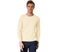 Tectake Long-Sleeved Top - Basic Wear For Men -303214 - Beige Xxl