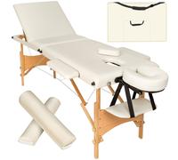 tectake Massage Table Daniel in Beige TECTAKE Beige