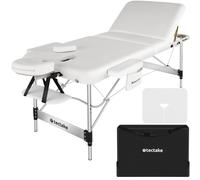 tectake Massage Table Ko Tao in White TECTAKE White