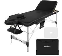 tectake Massage Table Phuket in Black TECTAKE Black