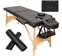 tectake Massage Table Set Freddi in Black TECTAKE Black