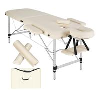 tectake Massage Table Set in Beige TECTAKE Beige