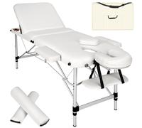 tectake Massage Table Set in White TECTAKE White