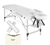 tectake Massage Table Set in White TECTAKE White