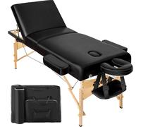 tectake Massage Table Somwang in Black TECTAKE Black