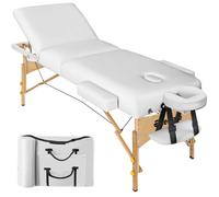 tectake Massage Table Somwang in White TECTAKE White