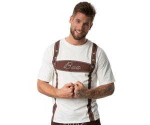 Tectake Men Lederhosen T-Shirt -302886 - White M