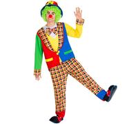 tectake Men's Alfredo The Clown Costume in Yellow | Size: 2XL TECTAKE Yellow 2XL