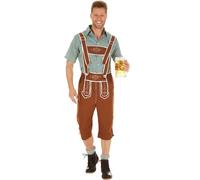 tectake Men's Austrian Costume in Brown | Size: 2XL TECTAKE Brown 2XL