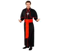 tectake Men's Cardinal Giovanni Costume in Black | Size: XL TECTAKE Black XL