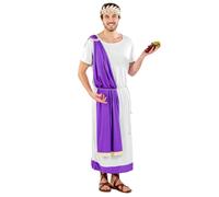 Men’s costume emperor Marcus Aurelius Halloween Fancy Dress Outfit Adult Greek