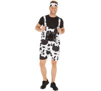 TecTake dressforfun Men’s Cow Costume | Soft plush fabric | Cool, funky dungarees | includes comfy T-shirt (XL | no. 300850)