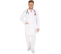 tectake Men's Doctor Costume in White | Size: 2XL TECTAKE White 2XL