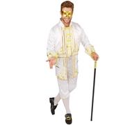 tectake Men's Emperor Costume in White | Size: Large TECTAKE White L