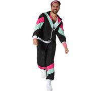 Fancy Dress Costume Men's Retro Tracksuit Dress Up Party 80's 90's Outfit