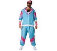 tectake Men's Fancy Dress Costume - Retro Tracksuit Set | Size: Small TECTAKE Multicolor S