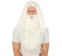 Men’s Father Christmas Wig Halloween Fancy Dress Outfit Costume Carnivall Heaven