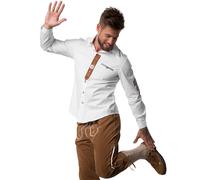 Men's Oktoberfest Shirt Plaid Long Sleeve Party Checked Bavarian Costumes Party