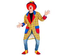 tectake Men's Fridolin The Clown Costume in Yellow | Size: XL TECTAKE Yellow XL