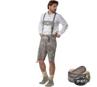 tectake Men's Lederhosen Marlon in Grey | Size: 52 TECTAKE Grey 52