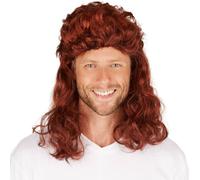 tectake Men's Mullet Wig in Brown TECTAKE Brown One Size