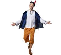 tectake Men's Noble Herald Costume in Blue | Size: Small TECTAKE Blue S