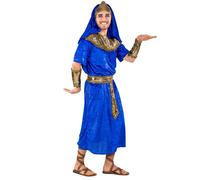 tectake Men's Pharaoh Echnaton Costume in Blue | Size: Large TECTAKE Blue L