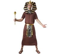 Mens Costume Egyptian Pharaoh Egypt King ancient historic Fancy Dress Carnival