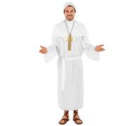 tectake Men's Pope John Costume in White | Size: Large TECTAKE White L