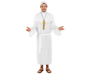tectake Men's Pope John Costume in White | Size: Small TECTAKE White S