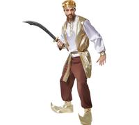 tectake Men's Powerful Sultan Costume in Gold | Size: Large TECTAKE Gold L
