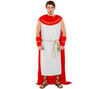 tectake Men's Roman Tiberius Costume in Red | Size: Medium TECTAKE Red M