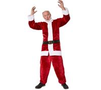 tectake Men's Santa Set, Dark Red | Size: Small TECTAKE Dark Red S