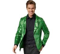 tectake Men's Sequin Jacket in Green | Size: XL TECTAKE Green XL