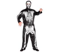 Tectake Mens Skeleton Costume 300095 - Black L