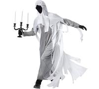 tectake Men's Spooky Ghost Costume | Size: Small TECTAKE Multicolor S